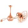 Brisa 2000 39" Polished Copper Rotational Ceiling Fan With Metal Blade