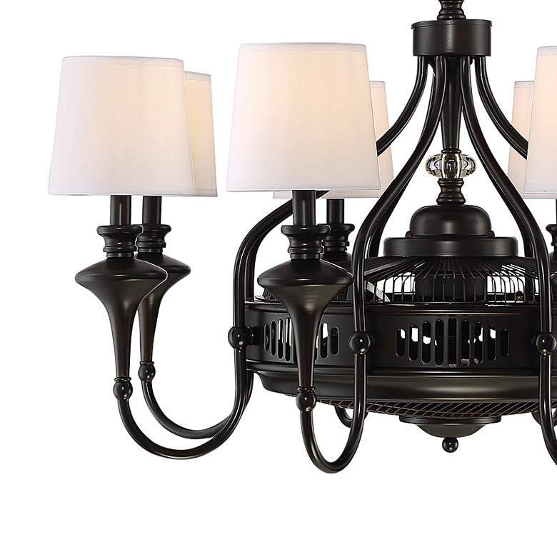 Image 4 Brisa 8-Light Fan D'Lier in English Bronze more views
