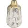 Brisbane 11 1/2" High Matte Gold and Gray Decorative Vase