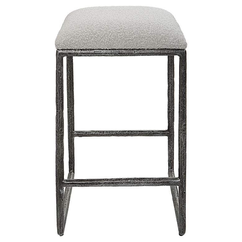 Image 5 Brisbane 26" Ivory Boucle Fabric Counter Stool more views