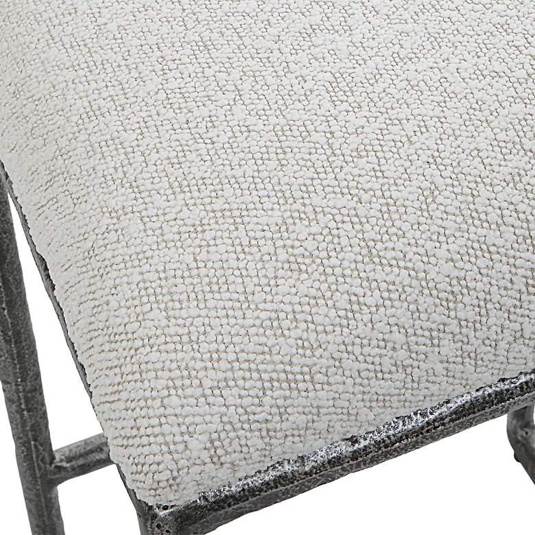 Image 7 Brisbane 26" Ivory Boucle Fabric Counter Stool more views