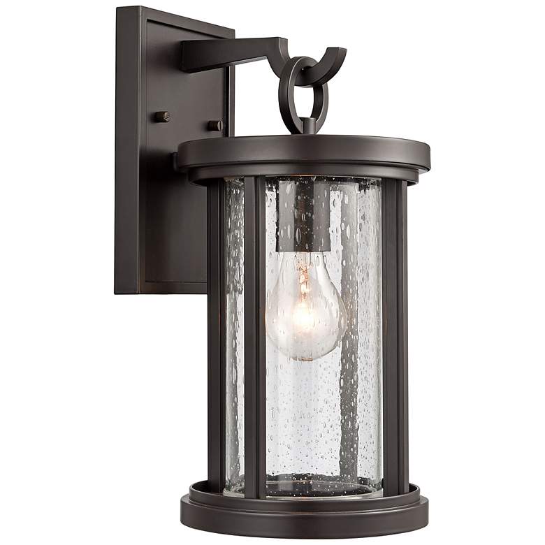 Image 1 Brison 14" High Oil-Rubbed Bronze Outdoor Wall Light