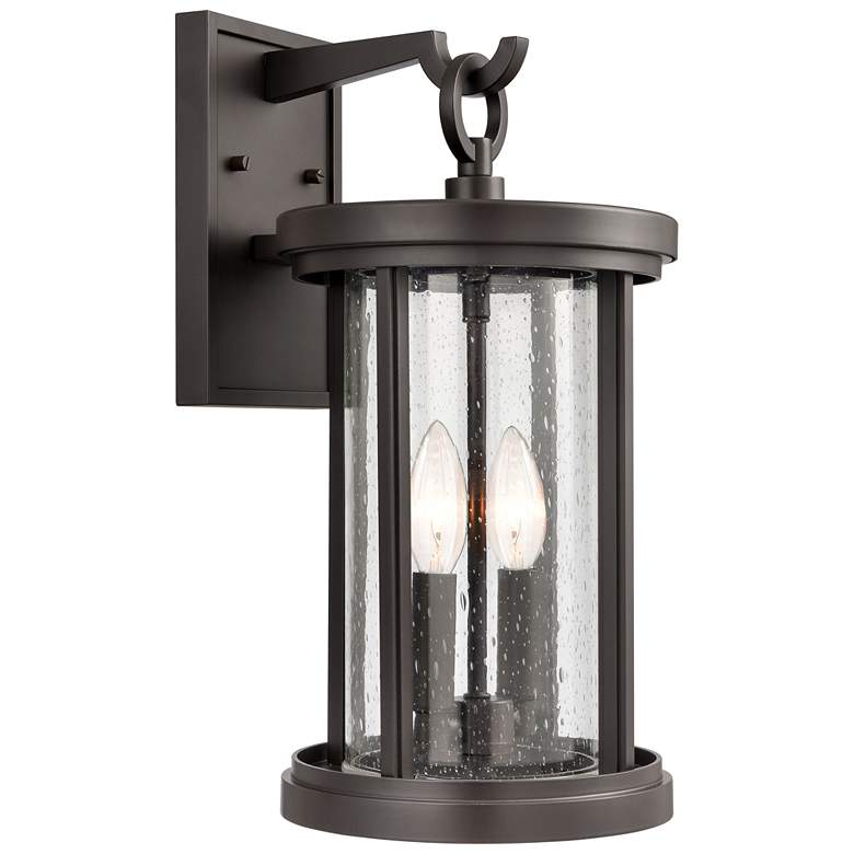 Image 1 Brison 16 inch High 2-Light Outdoor Sconce - Oil Rubbed Bronze