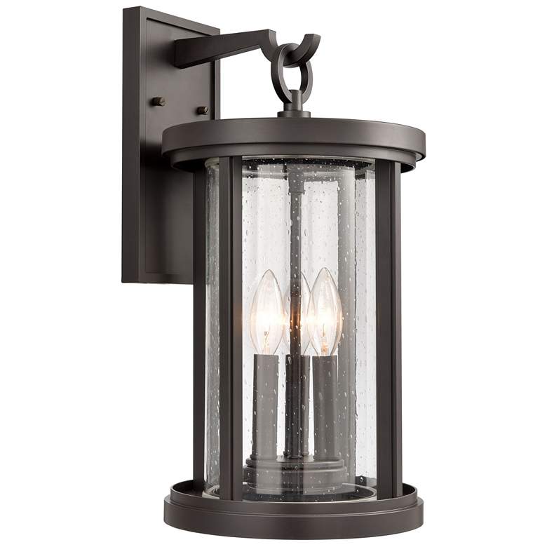 Image 1 Brison 18 inch High 3-Light Outdoor Sconce - Oil Rubbed Bronze