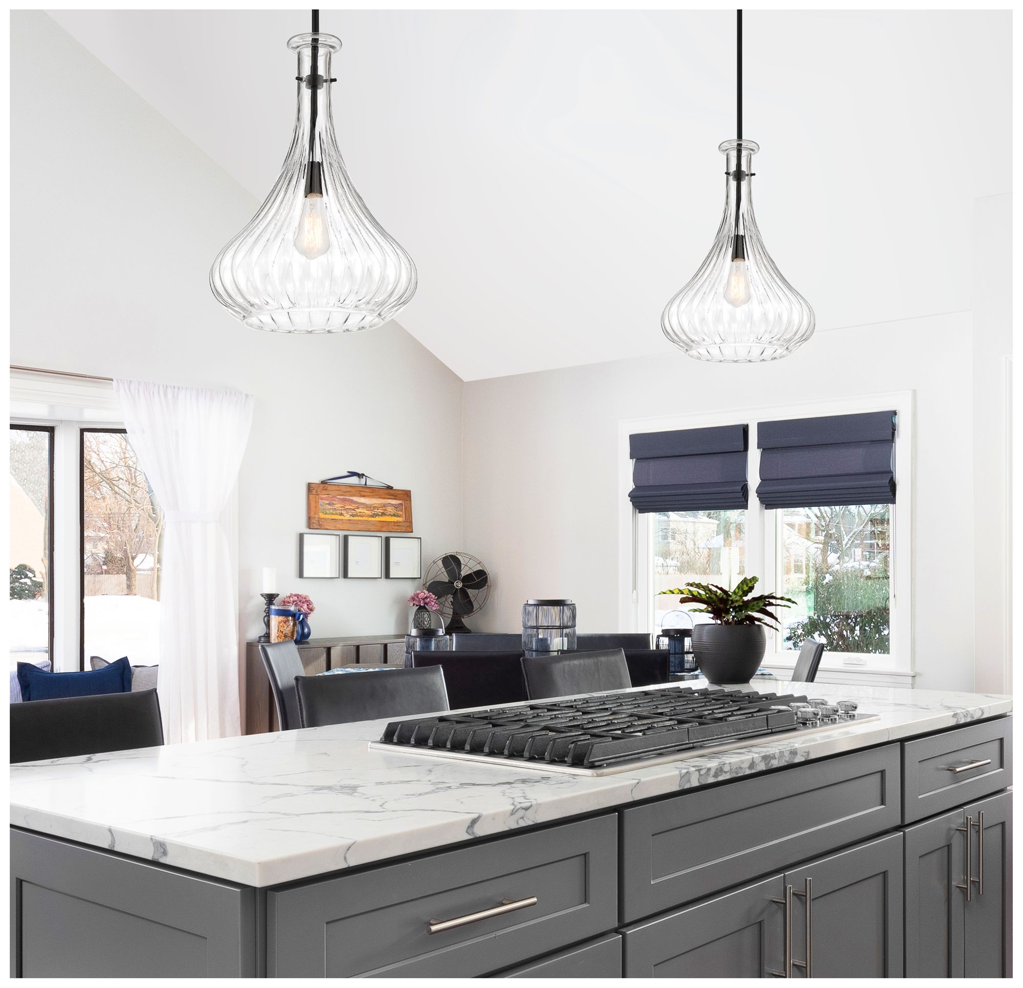 Image 7 Bristo 1-Light Pendant in Matte Black more views