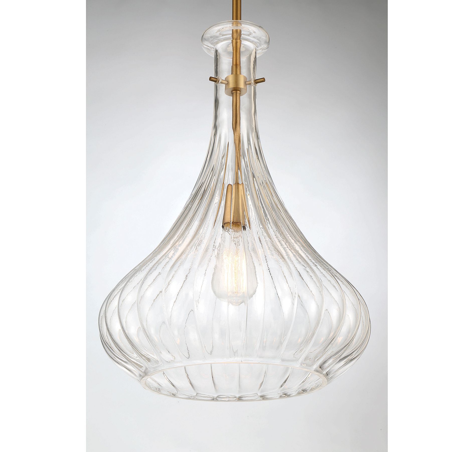 Image 5 Bristo 1-Light Pendant in Warm Brass more views