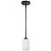 Bristo 5" Wide Rubbed Bronze Mini Pendant