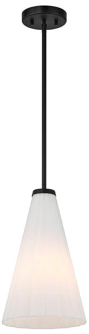 Image 3 Bristol 1-Light Pendant in Matte Black more views