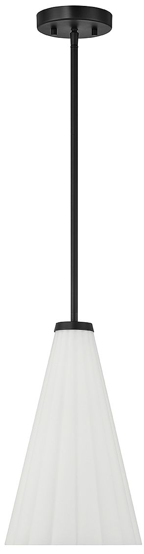 Image 5 Bristol 1-Light Pendant in Matte Black more views