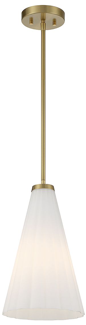 Image 3 Bristol 1-Light Pendant in Warm Brass more views