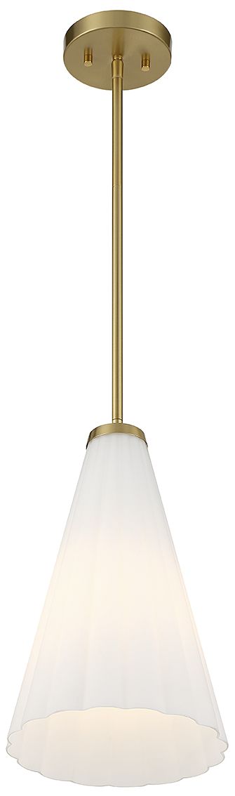 Image 4 Bristol 1-Light Pendant in Warm Brass more views