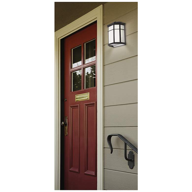 Image 2 Bristol 10" LED Outdoor Sconce - Black more views