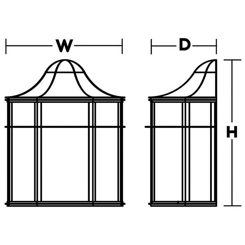 Image 3 Bristol 10" LED Outdoor Sconce - Black more views