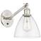 Bristol 12 1/4" High Brushed Satin Nickel LED Wall Sconce