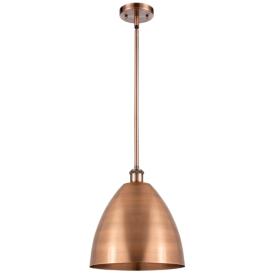 Bristol 12" Wide Antique Copper LED Stem Hung Mini Pendant Bristol 12" Wide Antique Copper LED Stem Hung Mini Pendant
