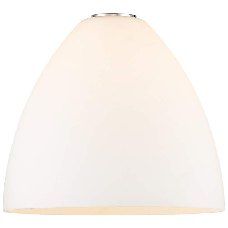 Image 6 Bristol 12"W Brushed Brass Mini Pendant w/ Matte White Glass more views