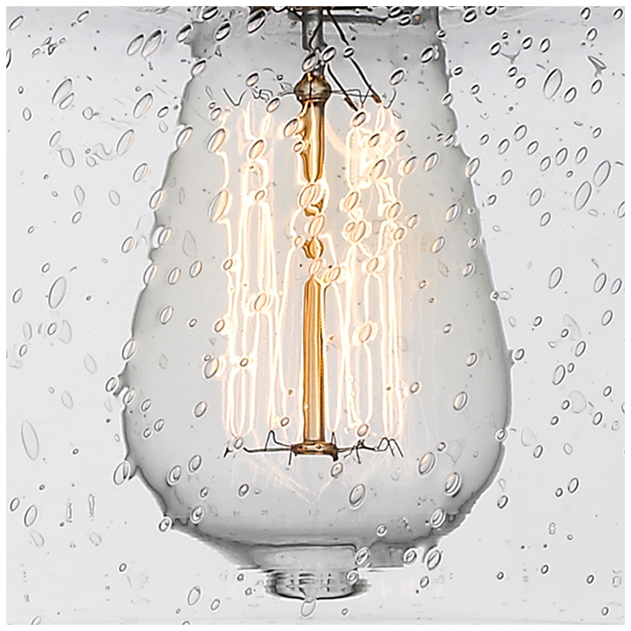 Image 3 Bristol 15 3/4"W Rubbed Bronze Pendant Light w/ Seeded Shade more views