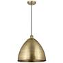 Bristol 16" Wide Antique Brass Pendant Light