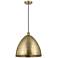 Bristol 16" Wide Antique Brass Pendant Light