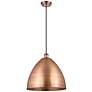 1_Bristol 16" Wide Antique Copper Dome Pendant Light