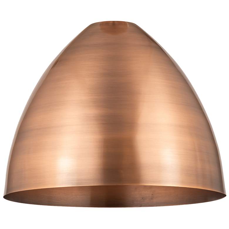 Image 3 Bristol 16" Wide Antique Copper Dome Pendant Light more views