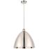 Bristol 16" Wide Polished Nickel Corded LED Pendant Light