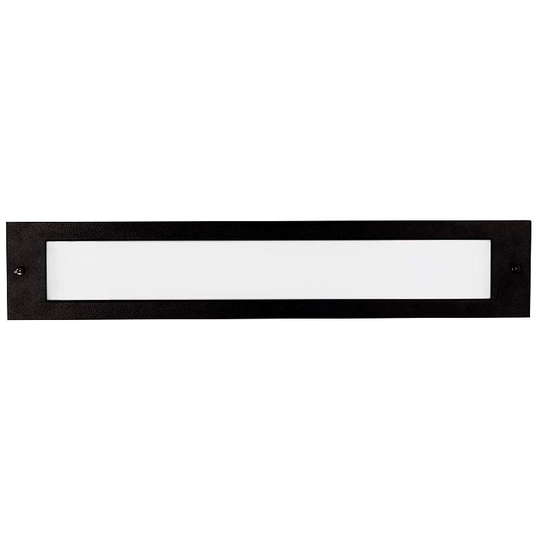 Image 1 Bristol 19 1/4" Wide Black LED Outdoor Recessed Step Light