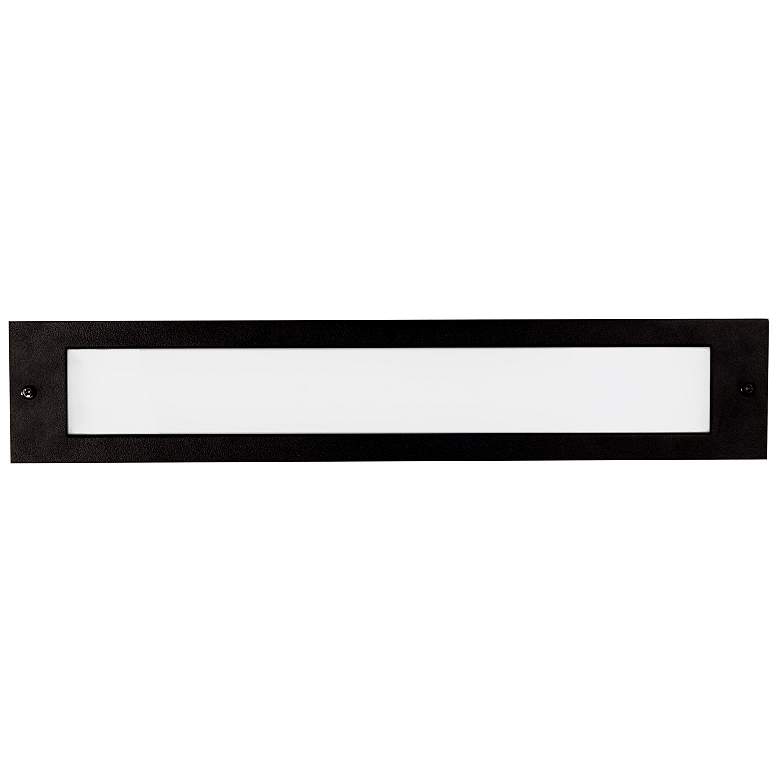 Image 1 Bristol 19 1/4 inch Wide Black LED Outdoor Recessed Step Light