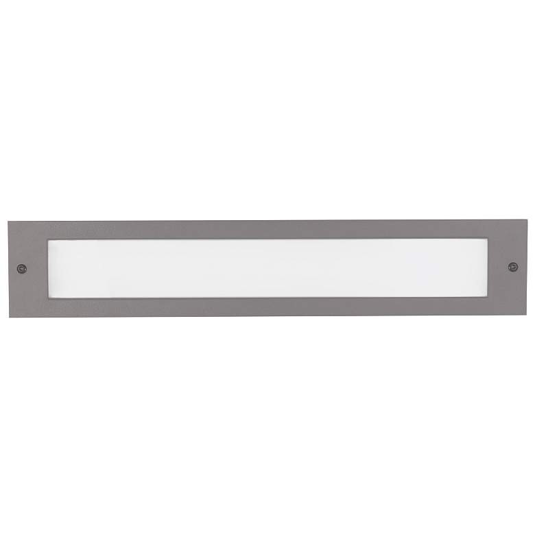 Image 1 Bristol 19 1/4" Wide Gray LED Outdoor Recessed Step Light