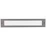 Bristol 19 1/4" Wide Gray LED Outdoor Recessed Step Light