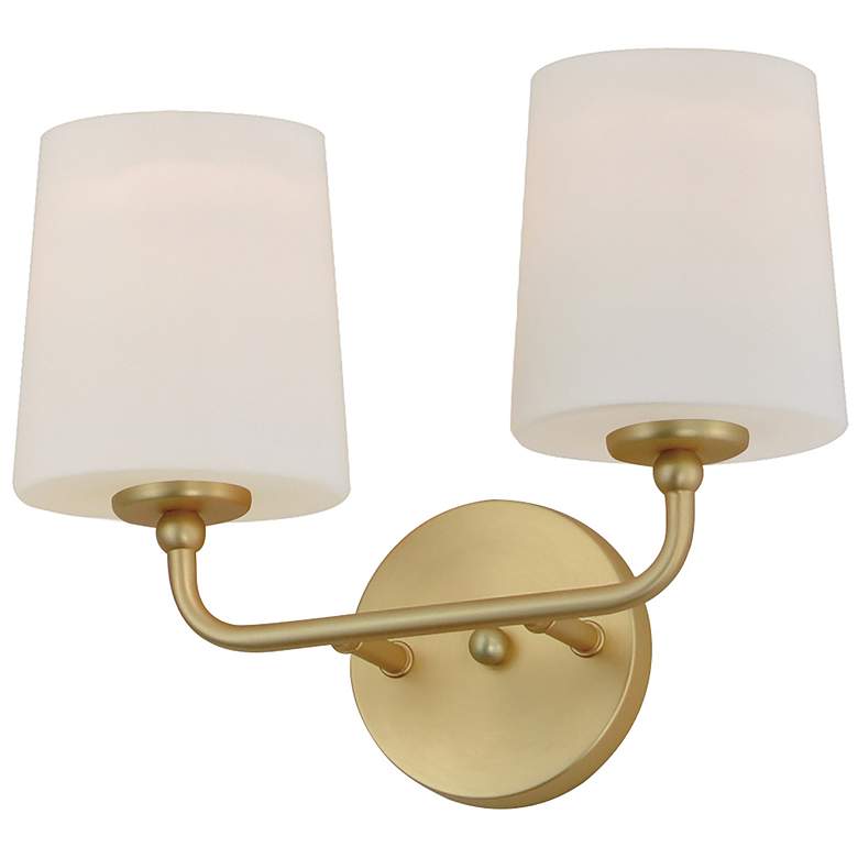 Image 1 Bristol 2-Light Sconce - Satin Brass