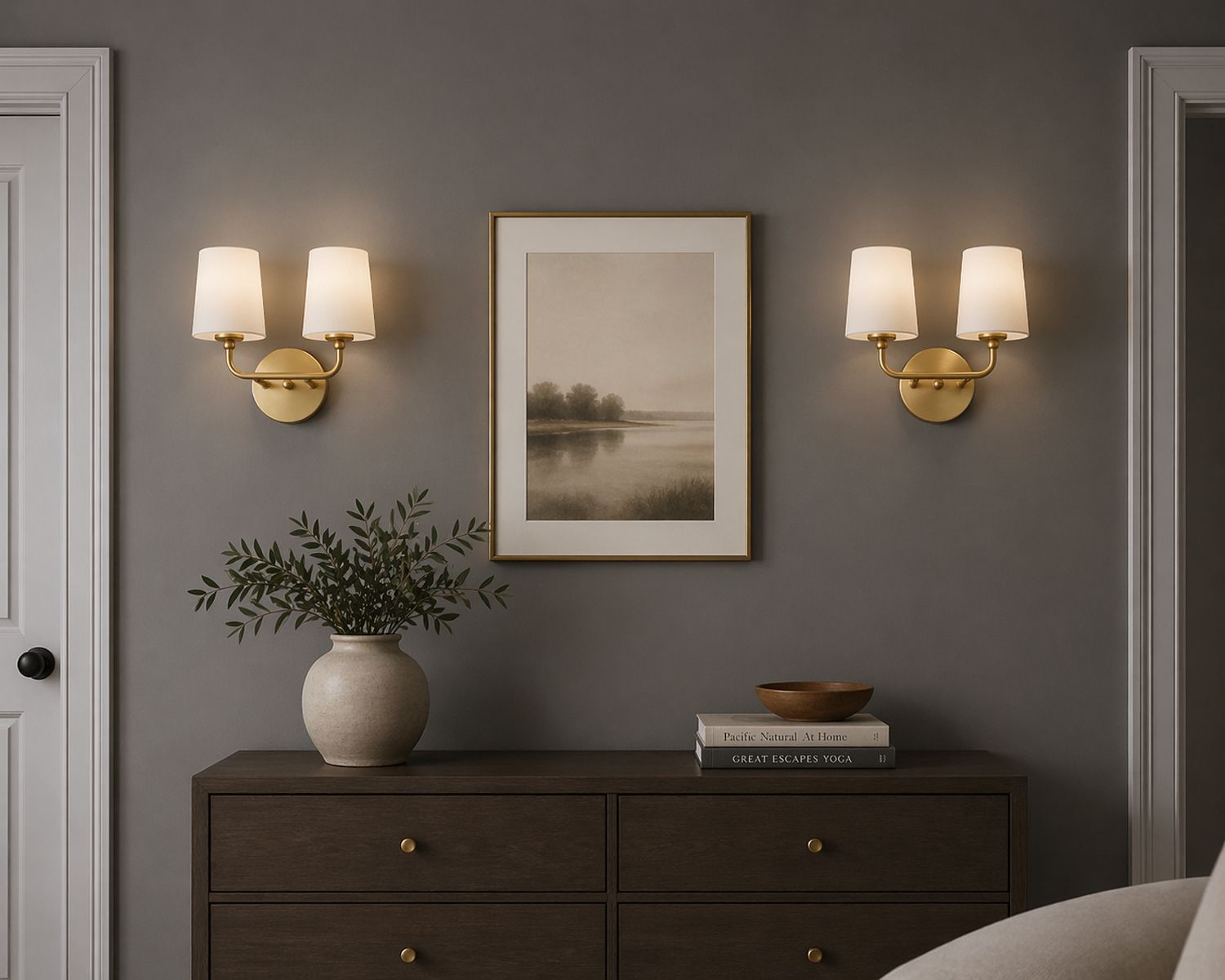 Bristol 2-Light Sconce - Satin Brass