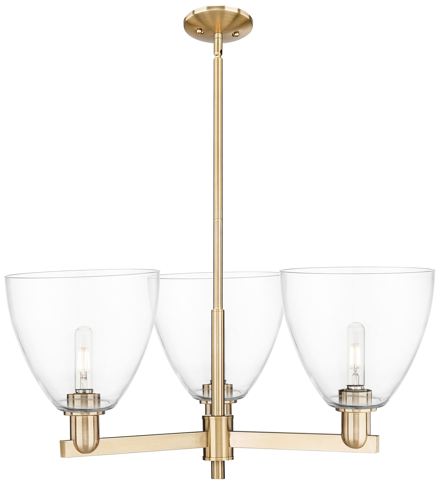 Bristol - 3 Light - 31 inch - Champagne Bronze - Island Light