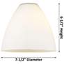 5_Bristol 34 1/2"W Nickel 4-Light Bath Light with White Shade more views