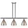 Bristol 36"W Brushed Nickel 3-Light LED Linear Chandelier