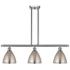 Bristol 36"W Brushed Nickel 3-Light LED Linear Chandelier