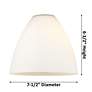 6_Bristol 7 1/2" Wide Bronze and White Glass Mini Pendant more views