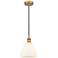 Bristol 7 1/2" Wide Brushed Brass Cord Hung Mini Pendant