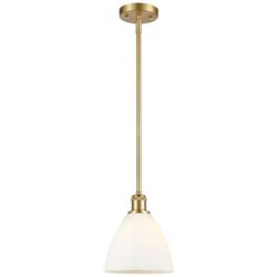 Bristol 7 1/2" Wide Satin Gold LED Mini Pendant