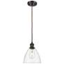 1_Bristol 7 1/2"W Oil-Rubbed Bronze Mini Pendant w/ Clear Shade