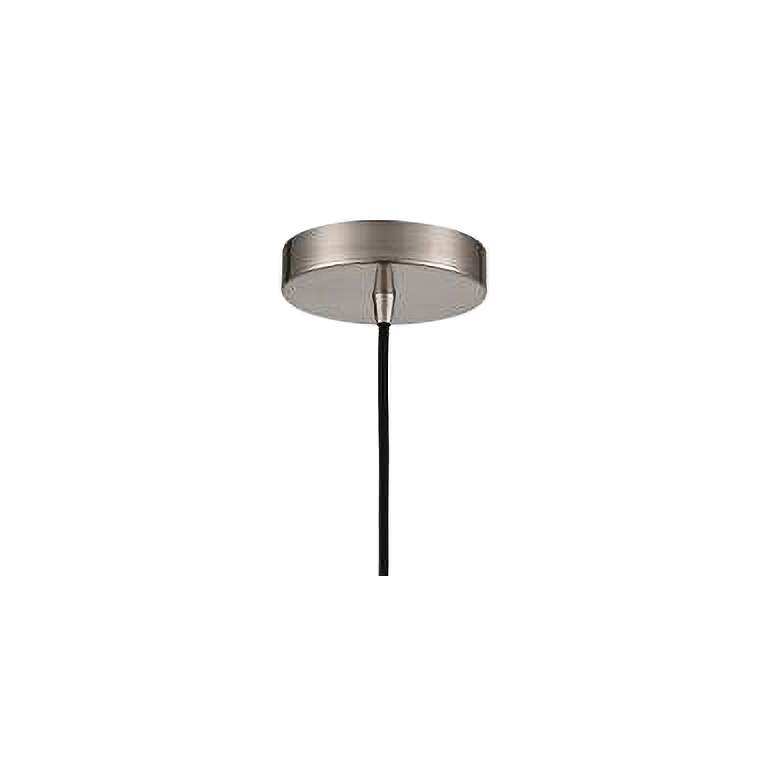Image 3 Bristol 8" Brushed Satin Nickel Cord Hung Mini Pendant more views