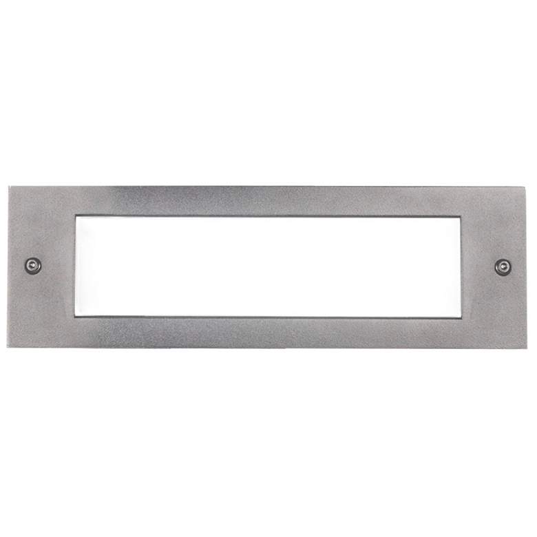 Image 1 Bristol 9 3/4 inch Wide Gray LED Outdoor Recessed Step Light