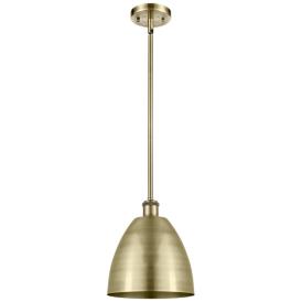 Bristol 9" Wide Antique Brass Mini Pendant Bristol 9" Wide Antique Brass Mini Pendant