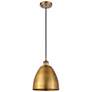 1_Bristol 9" Wide Brushed Brass Mini Pendant