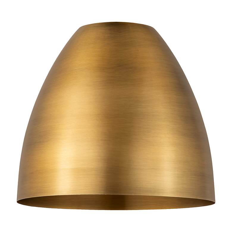 Image 3 Bristol 9" Wide Brushed Brass Mini Pendant more views