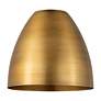 3_Bristol 9" Wide Brushed Brass Mini Pendant more views