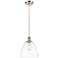 Bristol 9" Wide Brushed Satin Nickel Mini Pendant