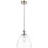Bristol 9" Wide Brushed Satin Nickel Mini Pendant