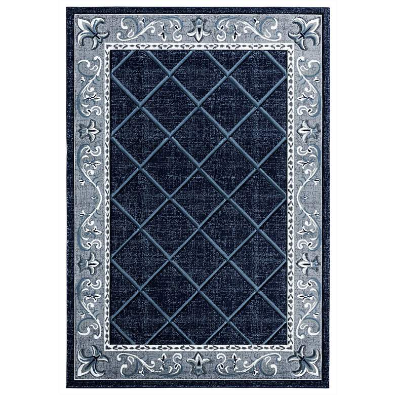 Image 2 Bristol Altamont 10964 5'3"x7'6" Ivory Navy Area Rug