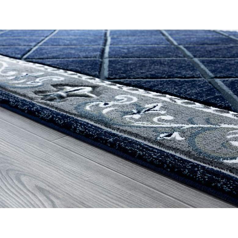 Image 5 Bristol Altamont 10964 5'3"x7'6" Ivory Navy Area Rug more views